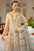 Ramsha | Dastak Luxury Chiffon Collection | Q-105 M Beige Chiffon