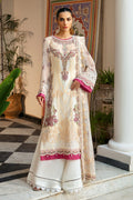 Ramsha | Dastak Luxury Chiffon Collection | Q-107 XL Ivory Chiffon