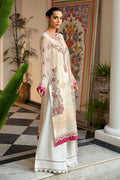 Ramsha | Dastak Luxury Chiffon Collection | Q-107 S Ivory Chiffon