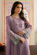 Ramsha | Dastak Luxury Chiffon Collection | Q-108 M Mauve Chiffon