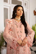 Ramsha | Dastak Luxury Chiffon Collection | Q-101 M Pale Peach Chiffon