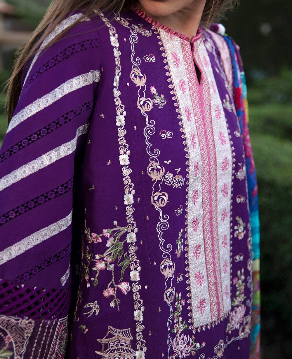 Republic Womenswear | Ilana Eid Luxury Lawn | Lisette - Pakistani Designer Dress - by Republic Womenswear | Type: Luxury - 100% Original at Saira Sultan