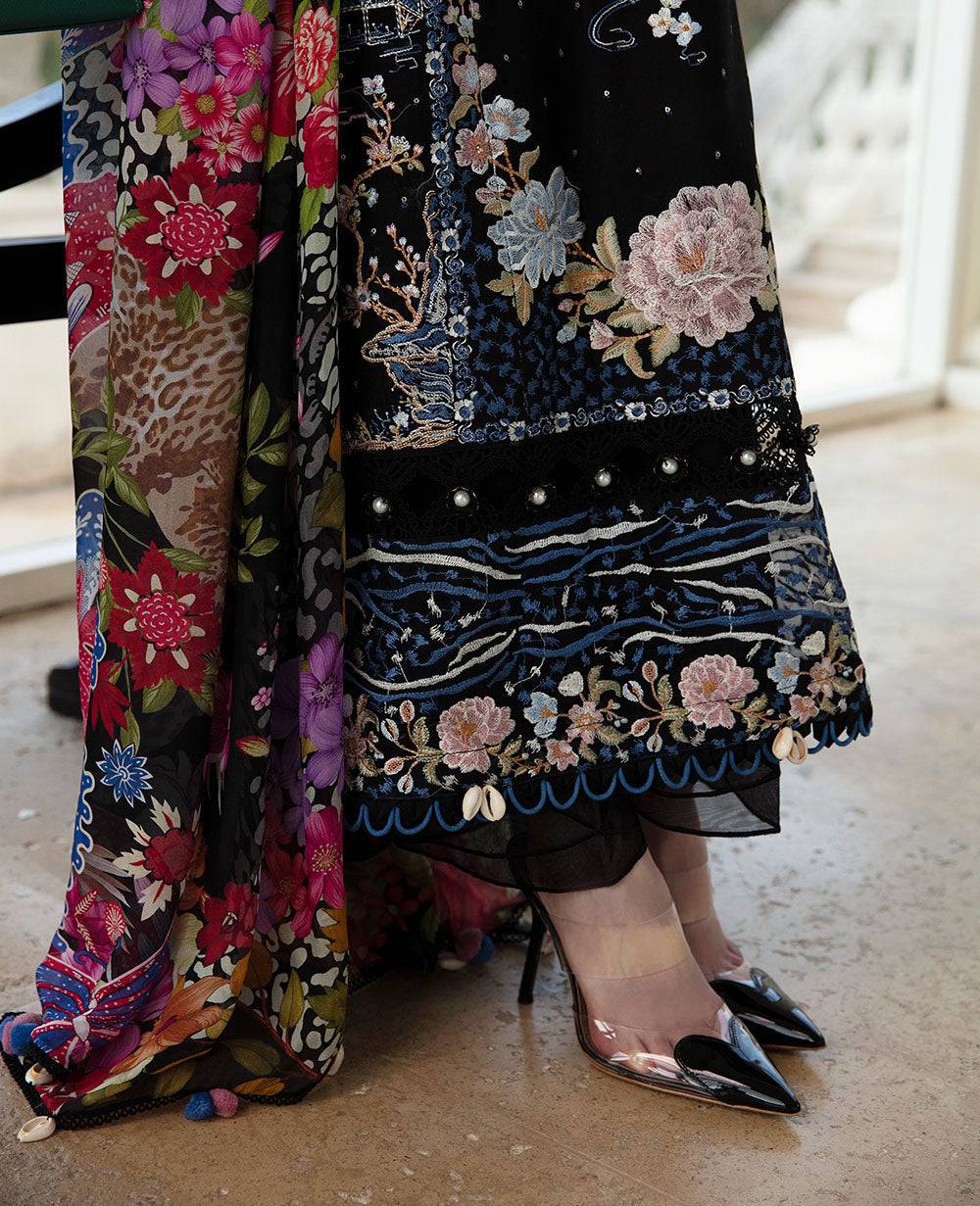 Republic Womenswear | Ilana Eid Luxury Lawn | MÃƒÂ©line - Pakistani Designer Dress - by Republic Womenswear | Type: Luxury - 100% Original at Saira Sultan