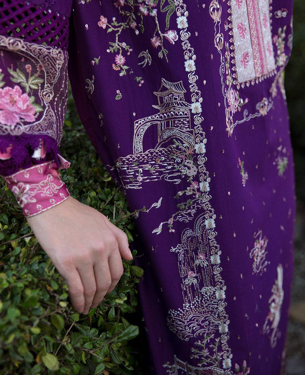 Republic Womenswear | Ilana Eid Luxury Lawn | Lisette - Pakistani Designer Dress - by Republic Womenswear | Type: Luxury - 100% Original at Saira Sultan