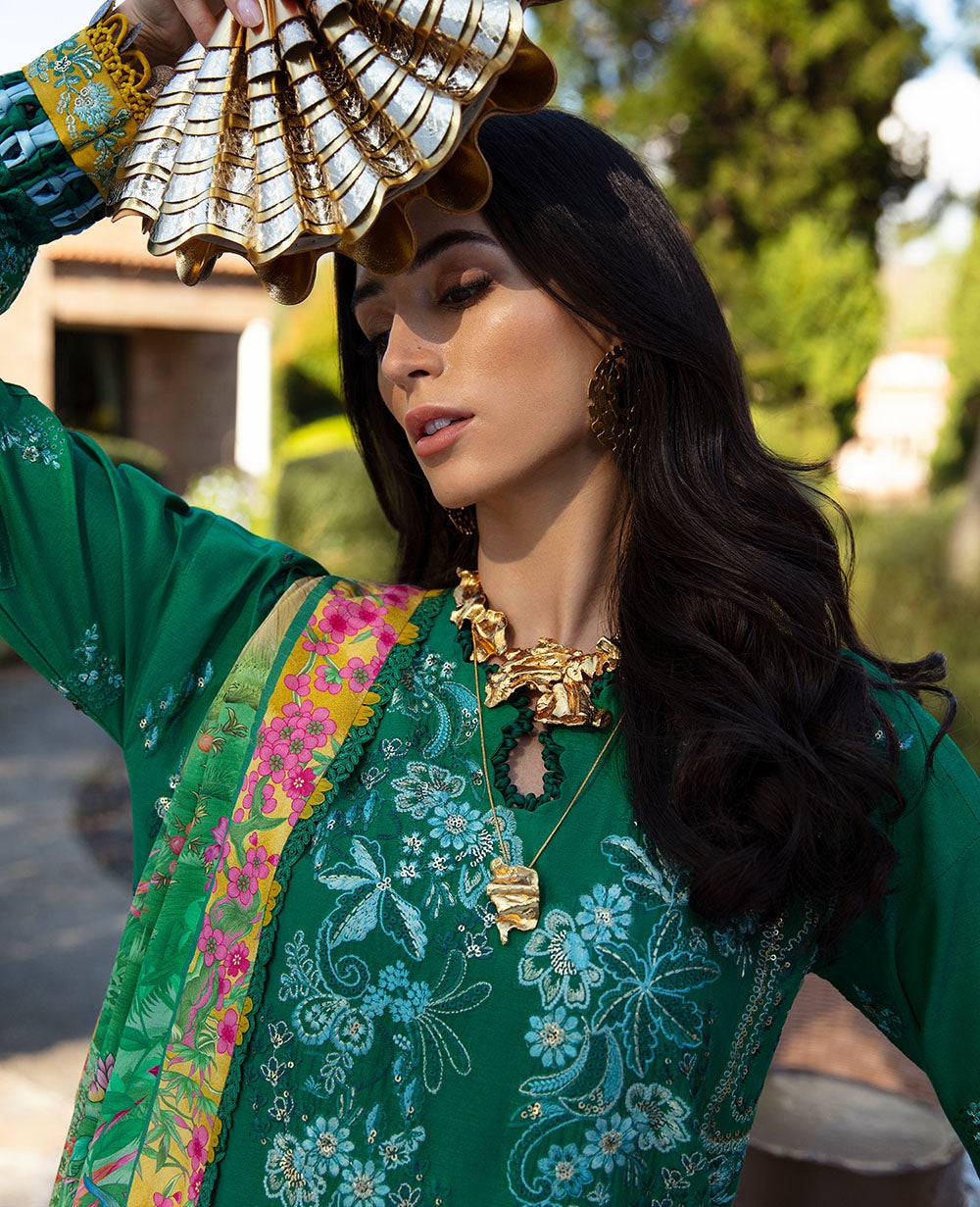 Republic Womenswear | Ilana Eid Luxury Lawn |Helene - Pakistani Designer Dress - by Republic Womenswear | Type: Luxury - 100% Original at Saira Sultan