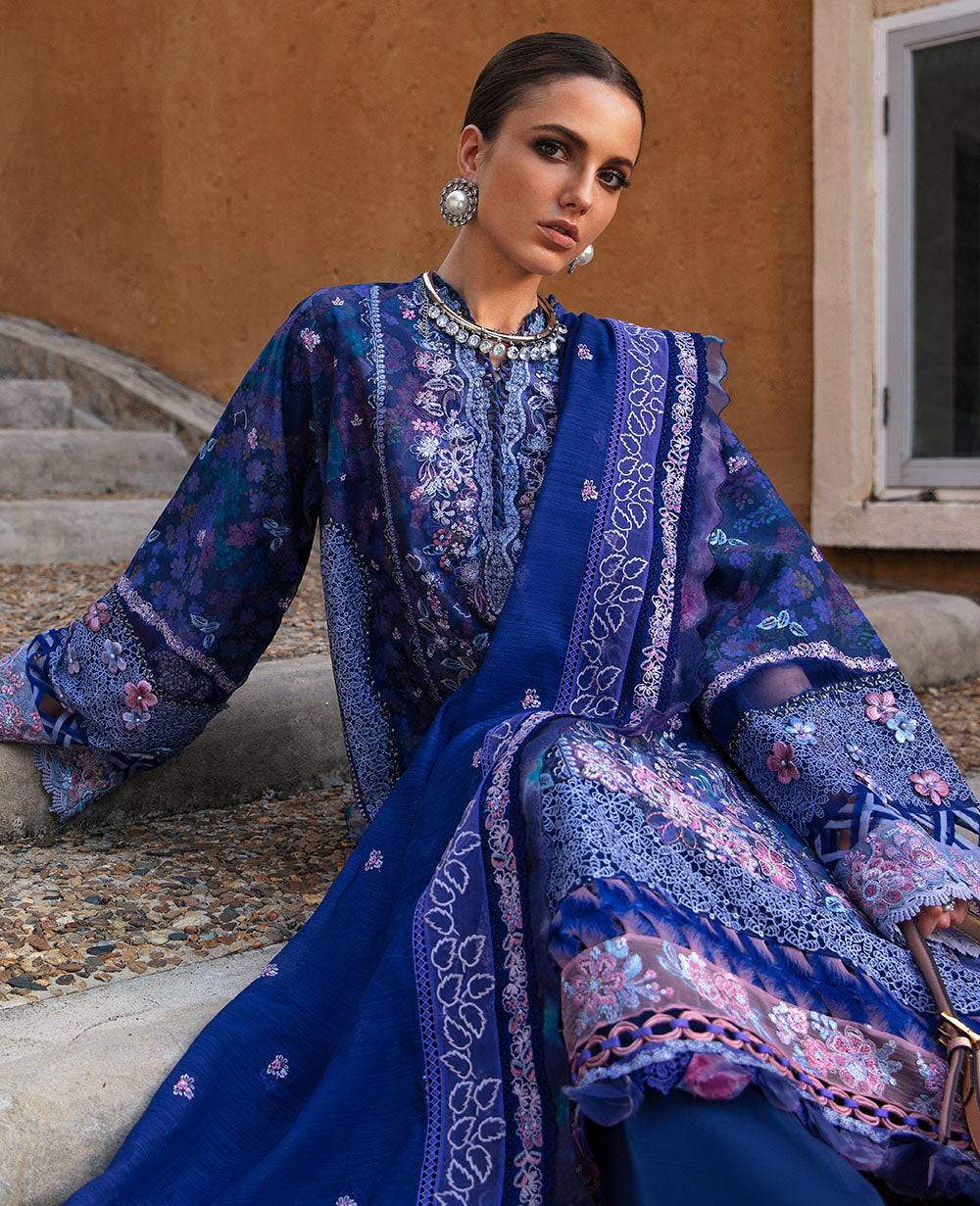 Republic Womenswear | Ilana Eid Luxury Lawn | Lawn Lune - Pakistani Designer Dress - by Republic Womenswear | Type: Luxury - 100% Original at Saira Sultan