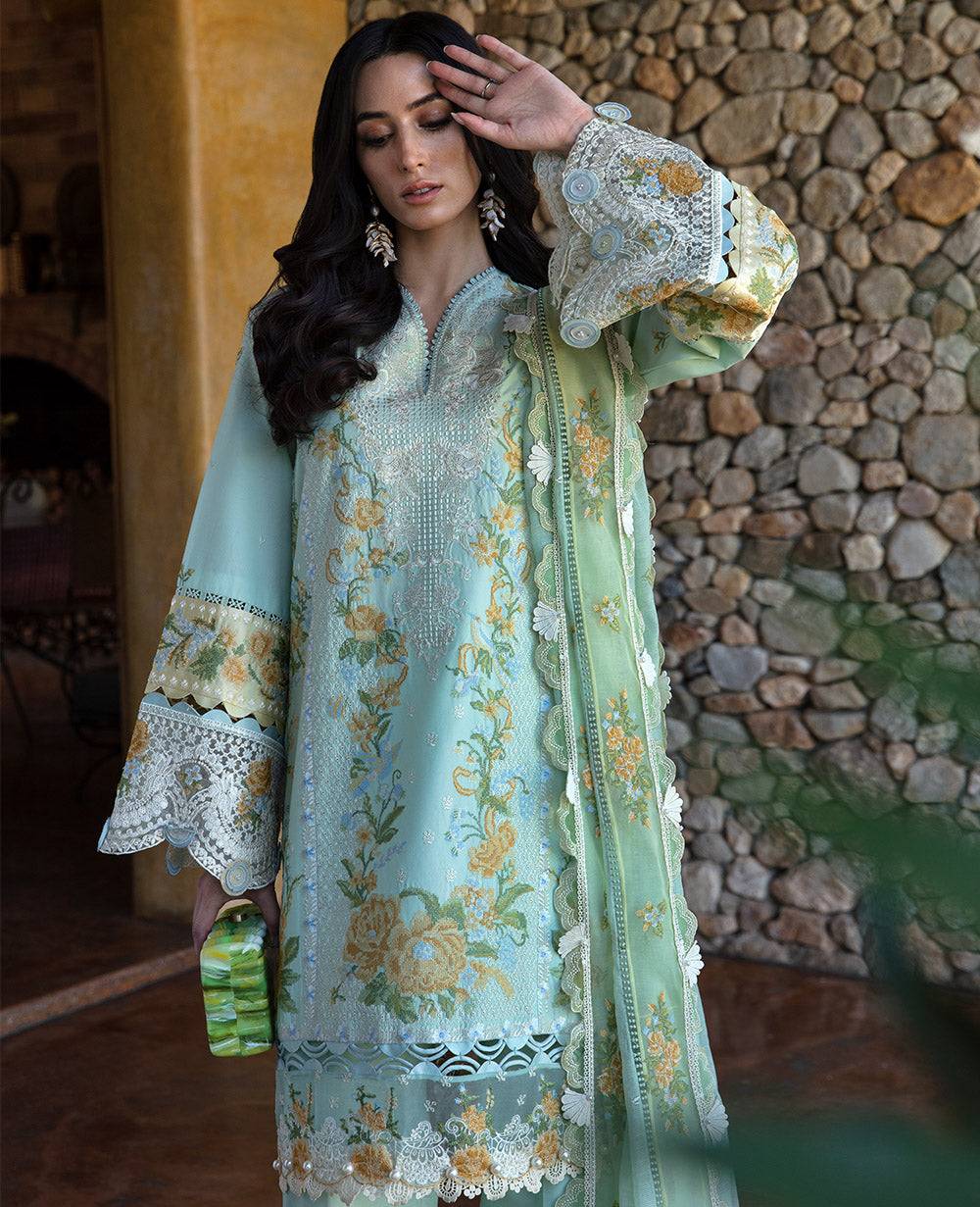 Republic Womenswear | Ilana Eid Luxury Lawn | Elaine - Pakistani Designer Dress - by Republic Womenswear | Type: Luxury - 100% Original at Saira Sultan