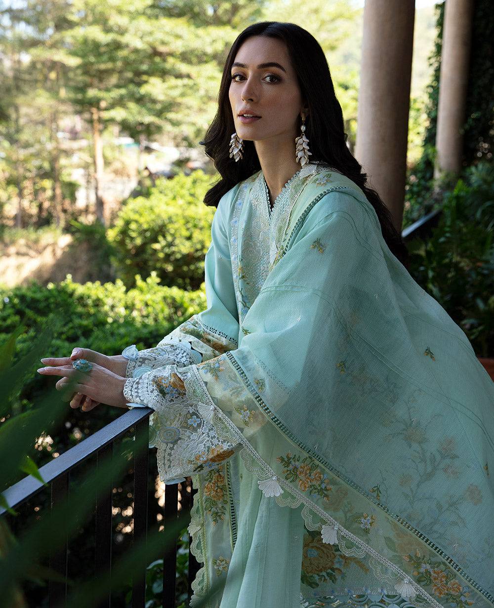 Republic Womenswear | Ilana Eid Luxury Lawn | Elaine - Pakistani Designer Dress - by Republic Womenswear | Type: Luxury - 100% Original at Saira Sultan