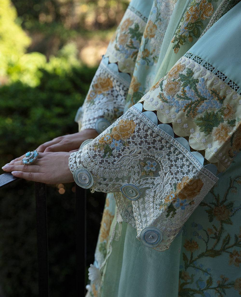 Republic Womenswear | Ilana Eid Luxury Lawn | Elaine - Pakistani Designer Dress - by Republic Womenswear | Type: Luxury - 100% Original at Saira Sultan