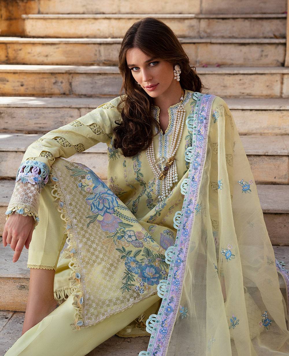 Republic Womenswear | Ilana Eid Luxury Lawn | Sylvie - Pakistani Designer Dress - by Republic Womenswear | Type: Luxury - 100% Original at Saira Sultan