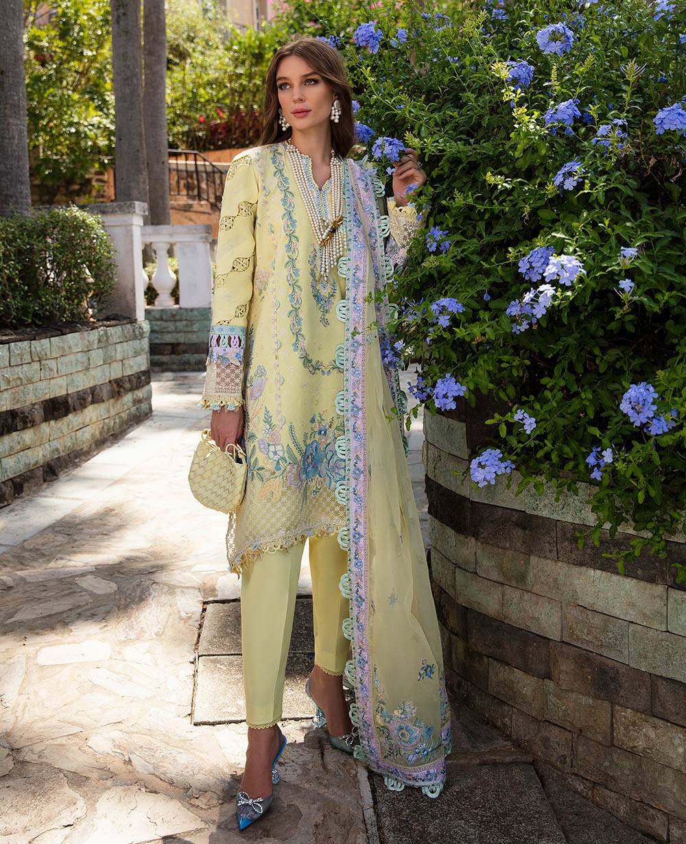 Republic Womenswear | Ilana Eid Luxury Lawn | Sylvie - Pakistani Designer Dress - by Republic Womenswear | Type: Luxury - 100% Original at Saira Sultan
