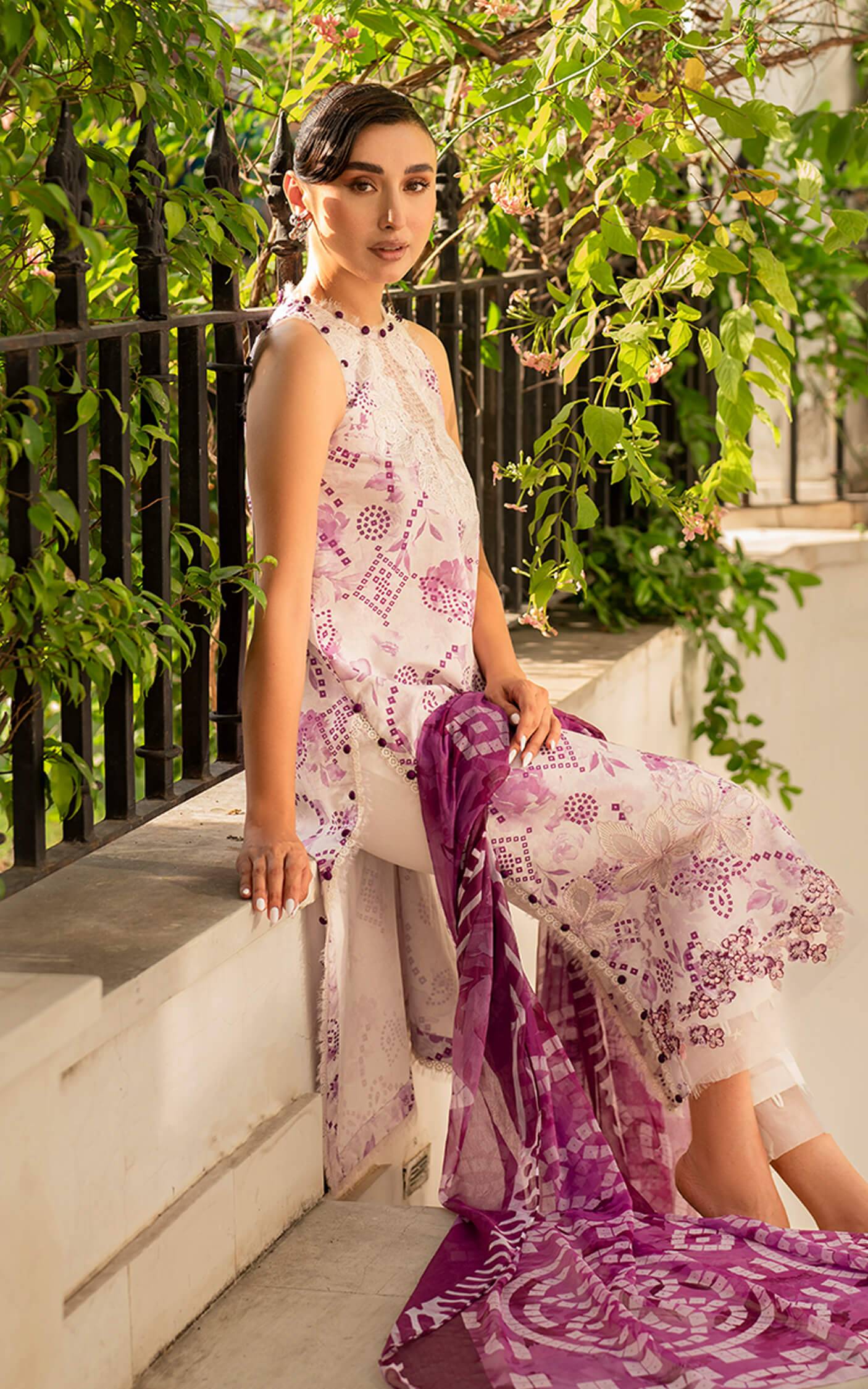 Asifa and Nabeel | Meraki Summer Vol 2 | Reshmi MK-10 - Pakistani Designer Dress - by Asifa and Nabeel | Type: Luxury - 100% Original at Saira Sultan