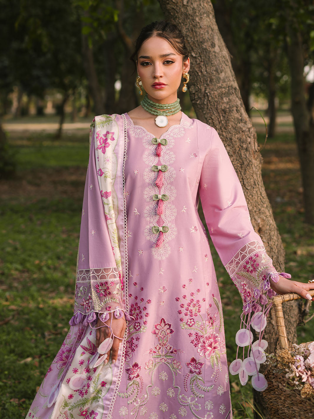 Mahnur | Dahlia Luxury Lawn 25 | Rosa M Rose Pink Lawn
