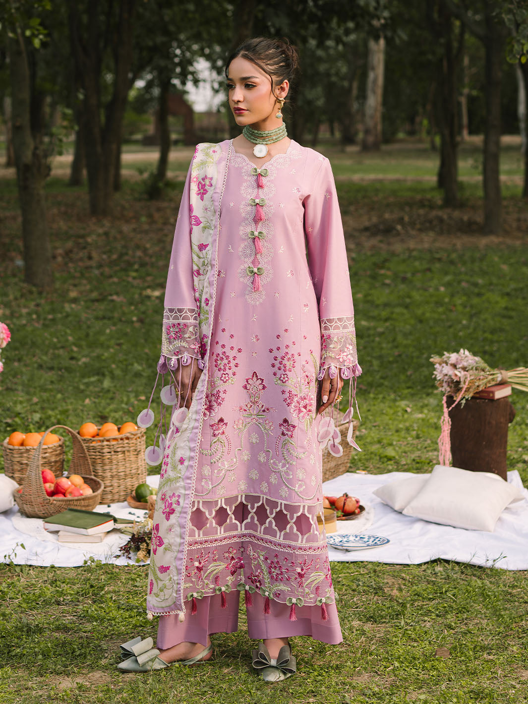 Mahnur | Dahlia Luxury Lawn 25 | Rosa XS Rose Pink Lawn