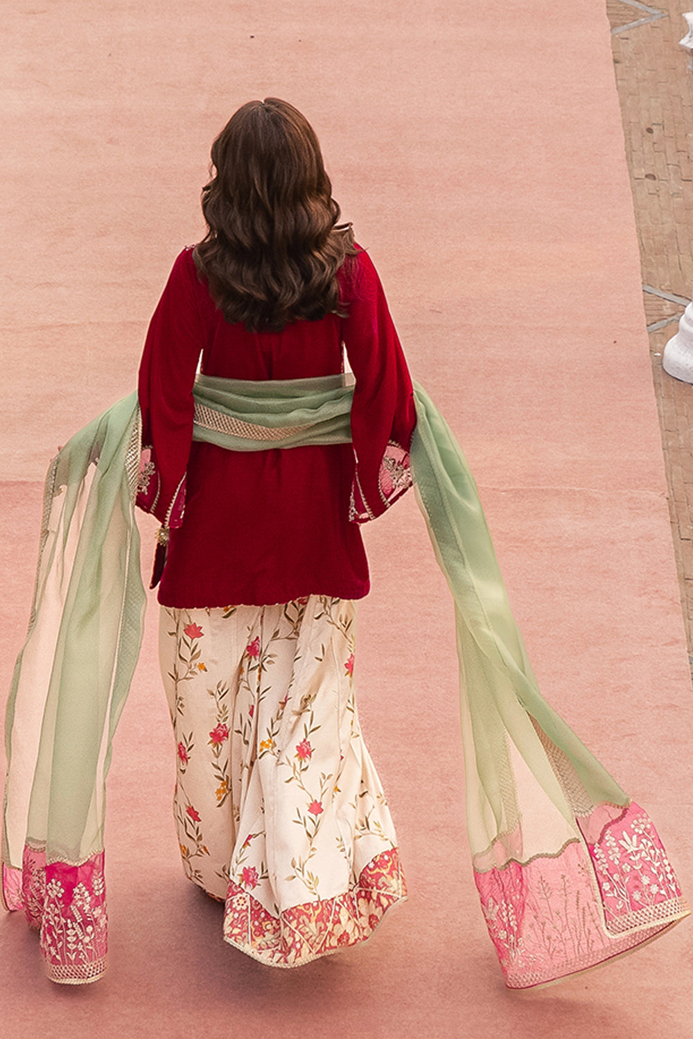 Azure | Vogue Formals | Rose Reverie XS Maroon Velvet