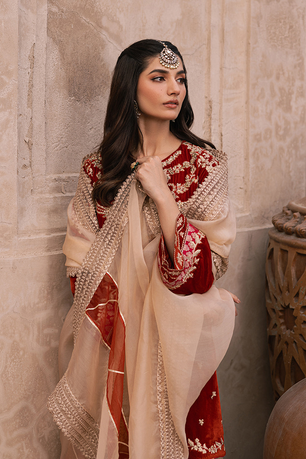 Azure | Vogue Formals | Rustic Amber L Rust Velvet