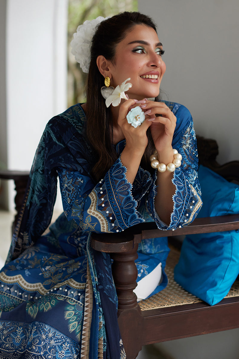Gulaal | Saffira Lawn 25 | Aadhya M Blue Lawn
