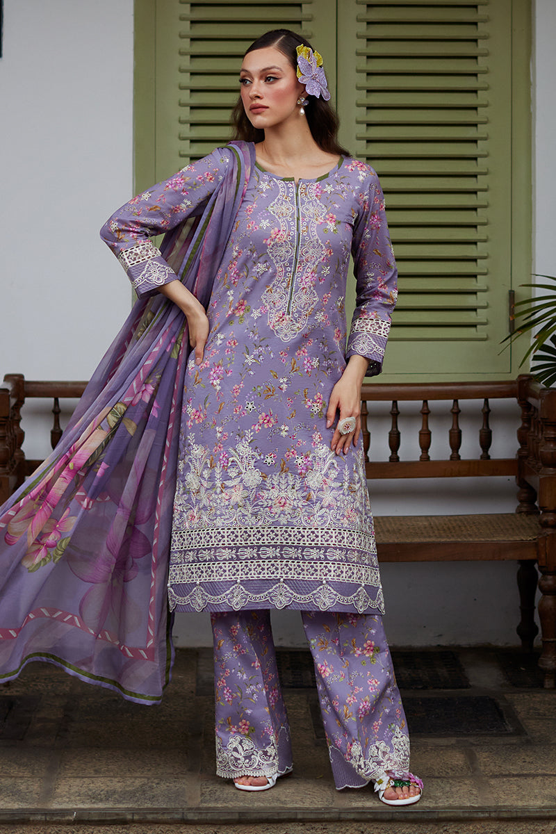 Gulaal | Saffira Lawn 25 | Miaa XL Lavender Lawn