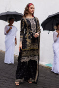 Gulaal | Saffira Lawn 25 | Amiri XL Black Lawn