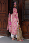 Gulaal | Saffira Lawn 25 | Mila S Pink Lawn