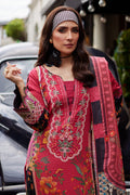 Gulaal | Saffira Lawn 25 | Amelia XL Red Lawn