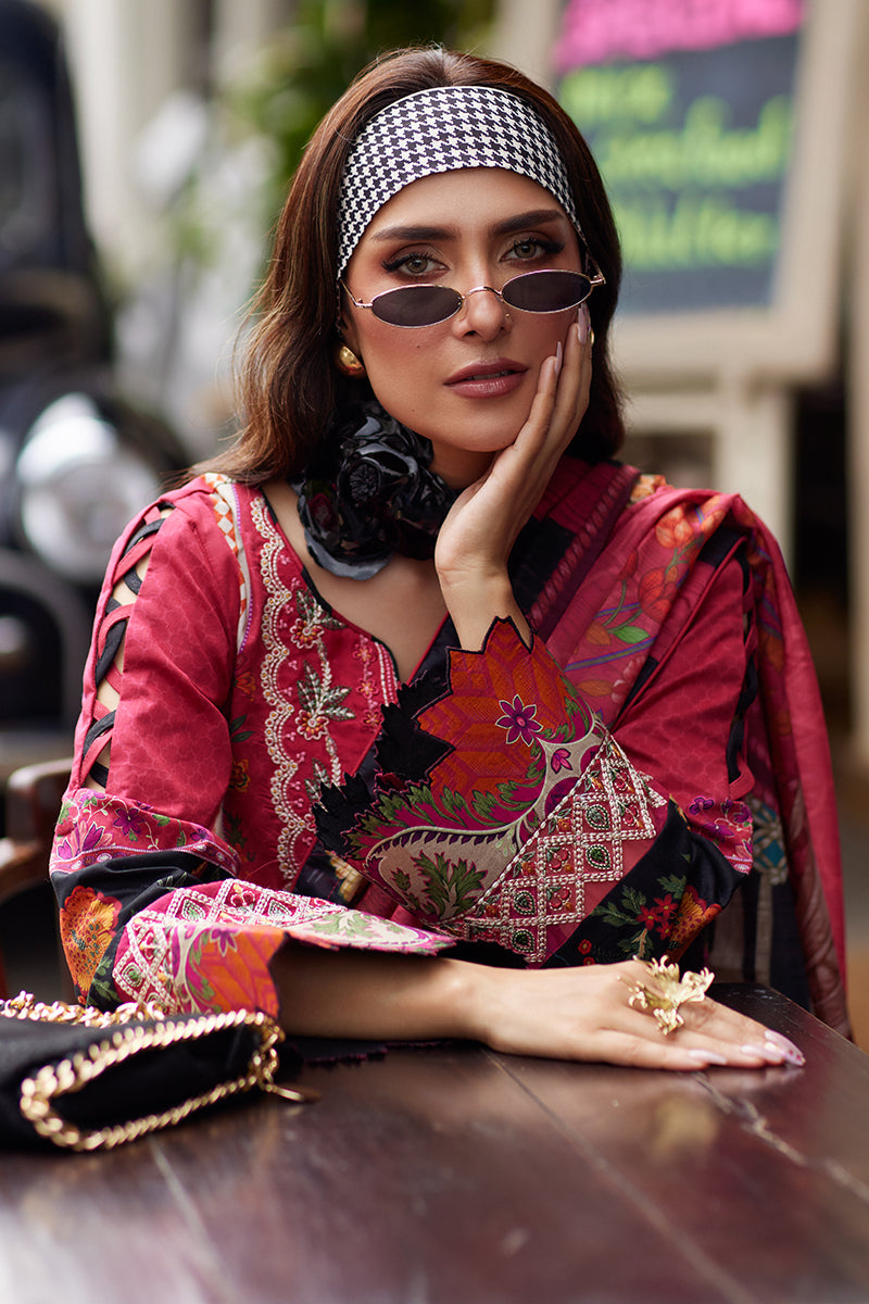 Gulaal | Saffira Lawn 25 | Amelia M Red Lawn