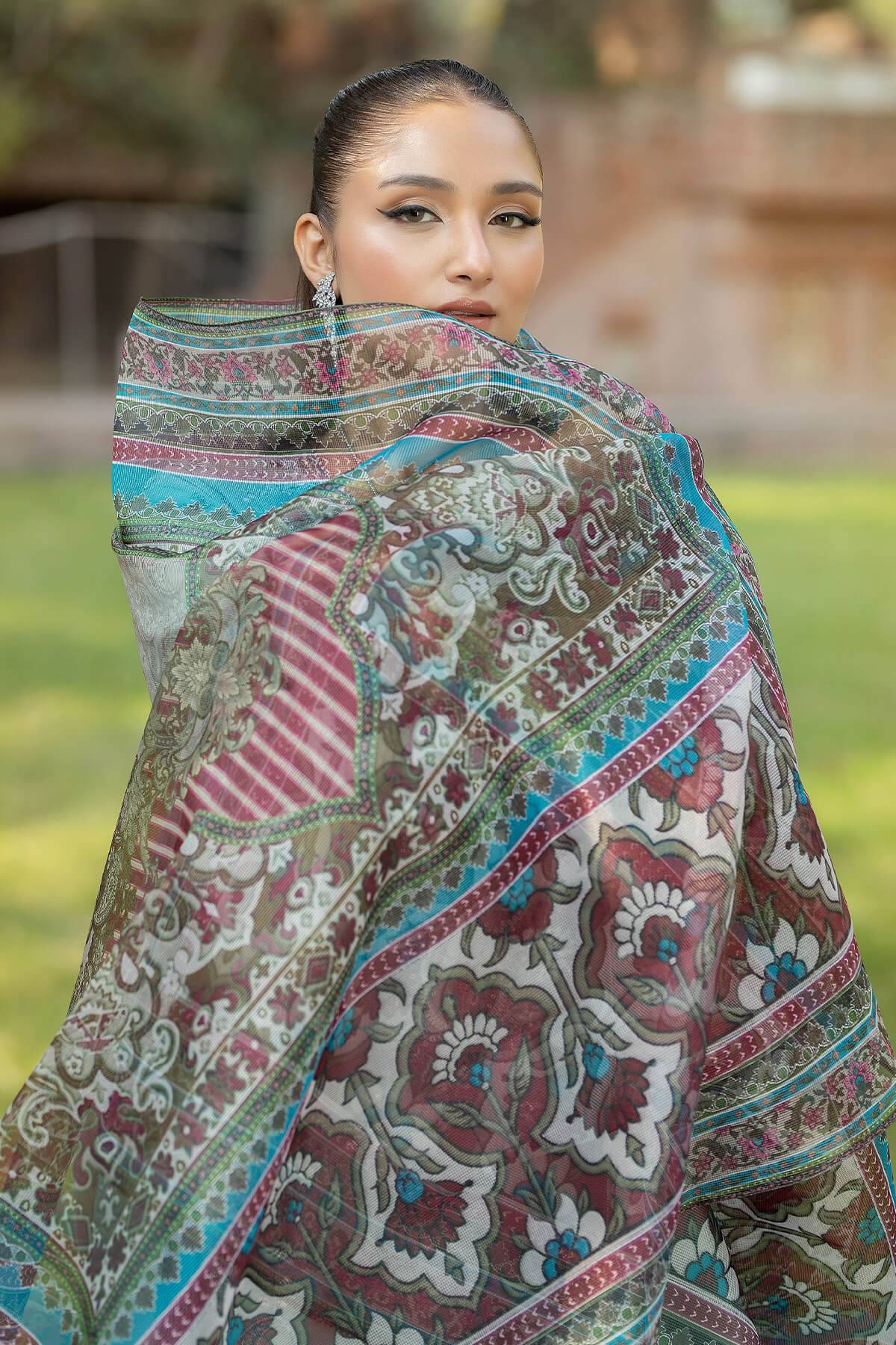Imrozia Premium | Subah e Roshan | S.L 73 Zaib - Pakistani Designer Dress - by Imrozia Premium | Type: Luxury - 100% Original at Saira Sultan