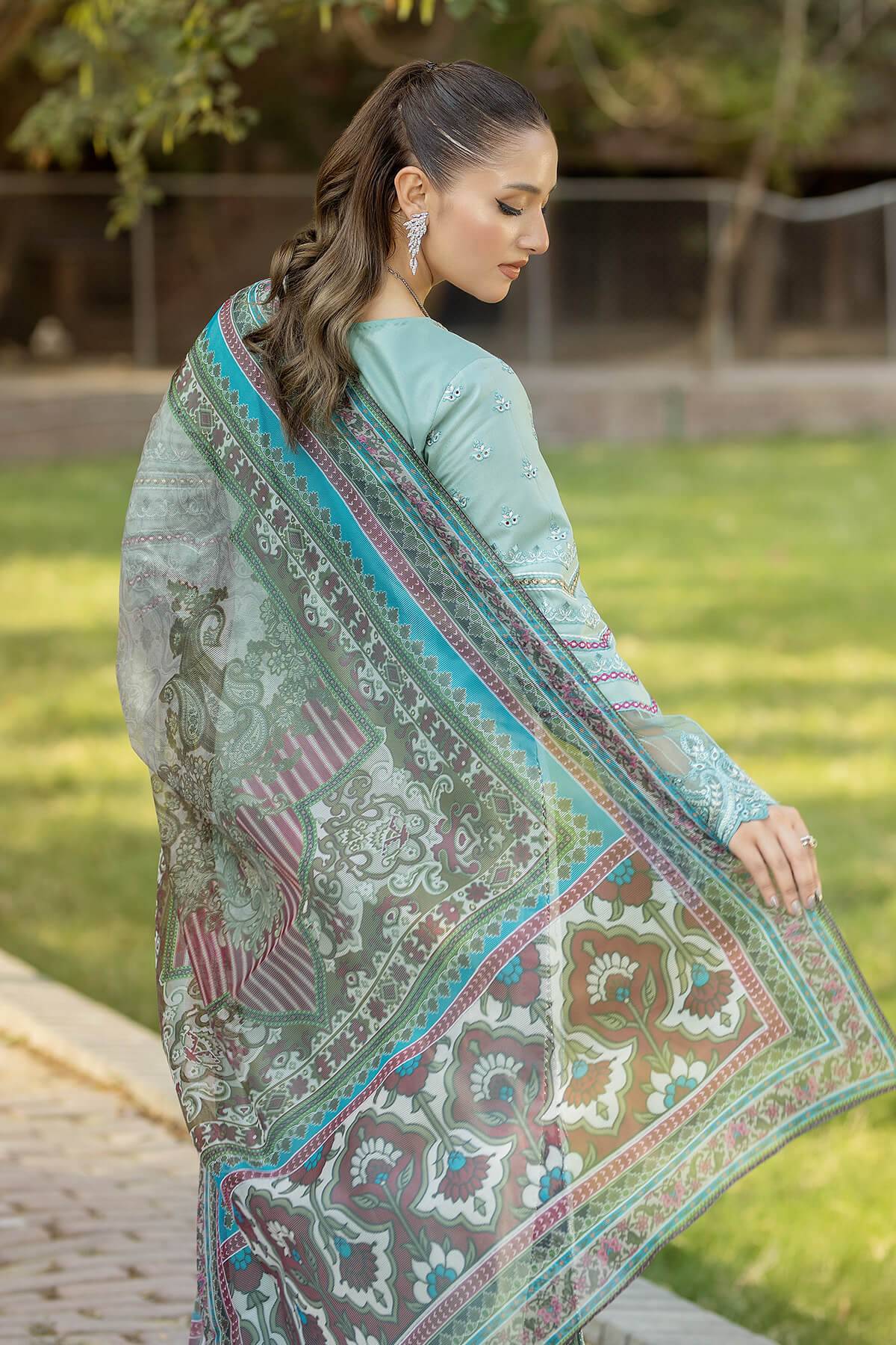 Imrozia Premium | Subah e Roshan | S.L 73 Zaib - Pakistani Designer Dress - by Imrozia Premium | Type: Luxury - 100% Original at Saira Sultan