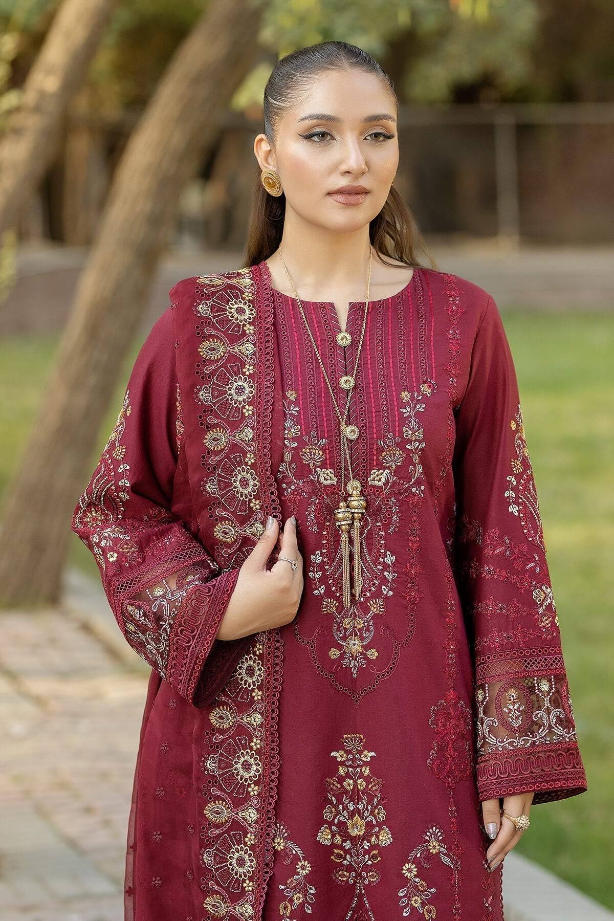 Imrozia Premium | Subah e Roshan | S.L 74 Firdous - Pakistani Designer Dress - by Imrozia Premium | Type: Luxury - 100% Original at Saira Sultan