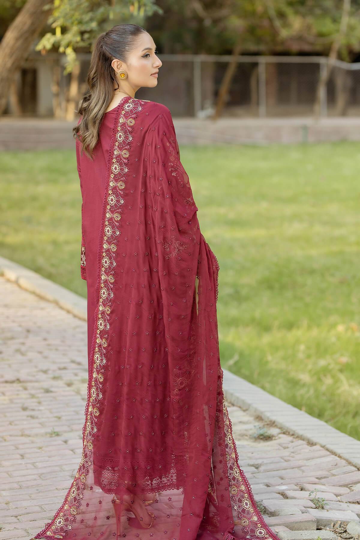 Imrozia Premium | Subah e Roshan | S.L 74 Firdous - Pakistani Designer Dress - by Imrozia Premium | Type: Luxury - 100% Original at Saira Sultan