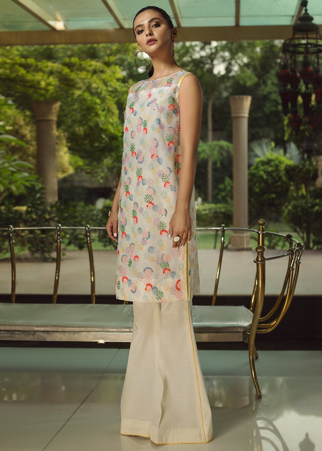 Hana | Serendipity Ready to Wear | Sundae Sprinkle XS Off White Raw Silk