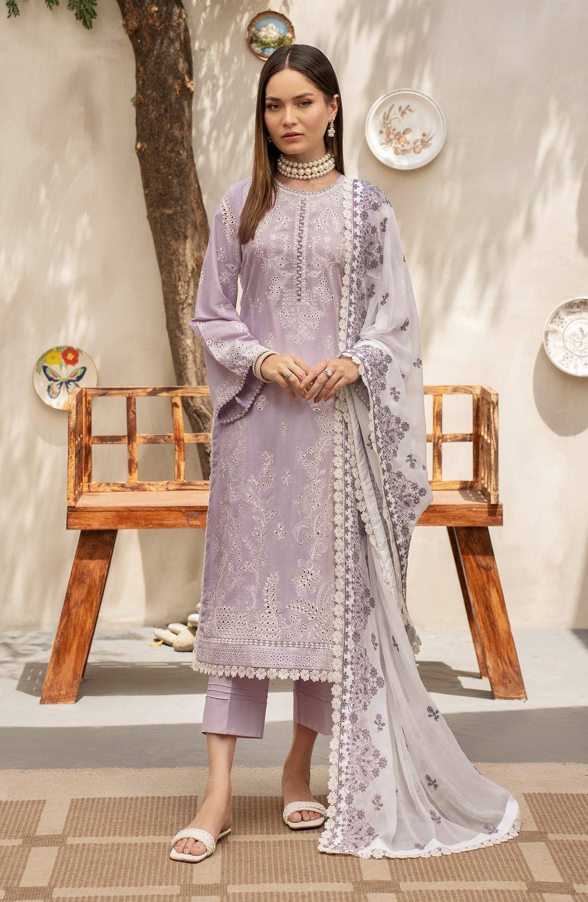 Zarif | Festive Lawn | ZFL 02 ILSA - Pakistani Designer Dress - by Zarif | Type: Luxury - 100% Original at Saira Sultan