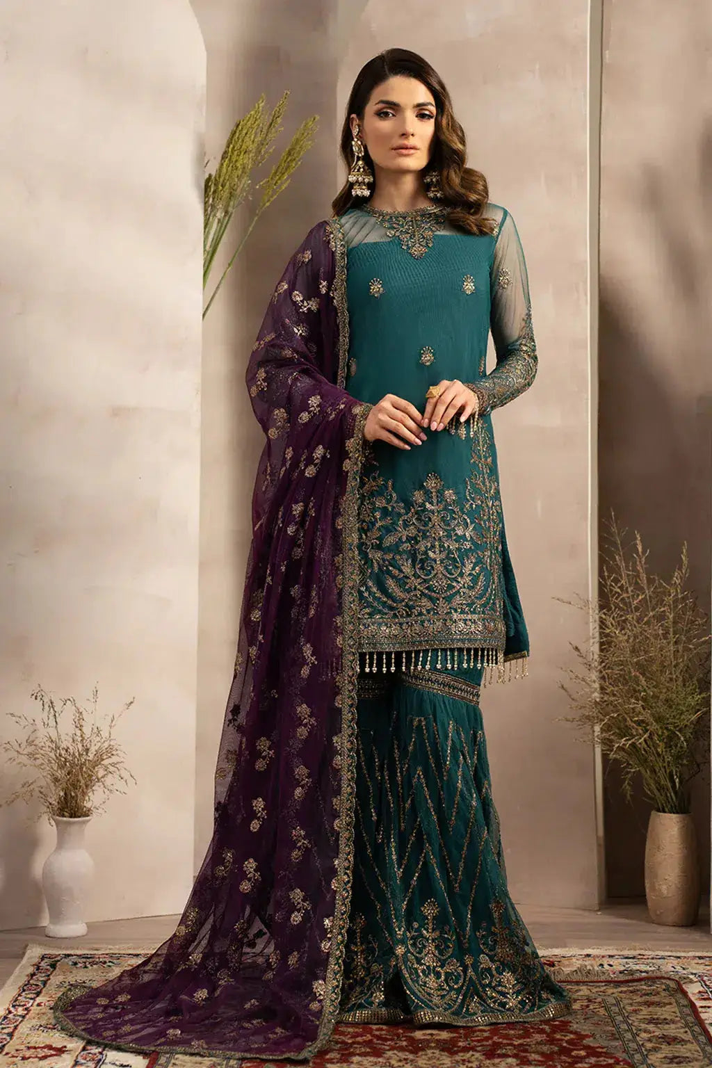 Zarif | Naqsh Festive Formals 23 | ZRN 06 ELISE - Pakistani Designer Dress - by Zarif | Type: Formal - 100% Original at Saira Sultan