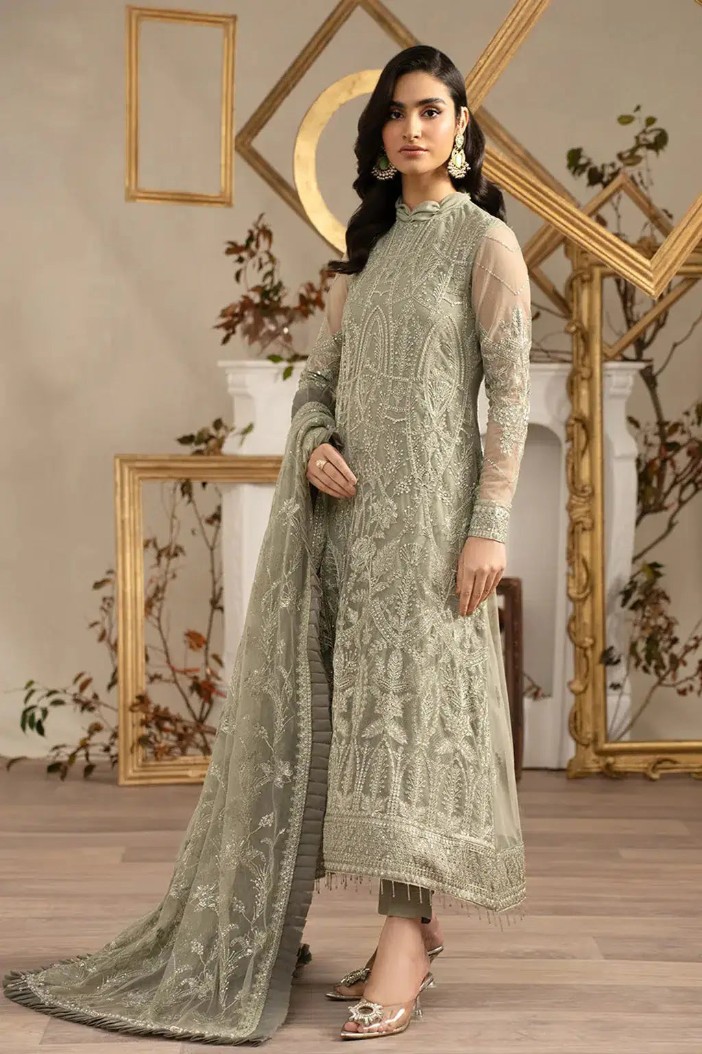 Zarif | Naqsh Festive Formals 23 | ZRN 05 PEARLY - Pakistani Designer Dress - by Zarif | Type: Formal - 100% Original at Saira Sultan