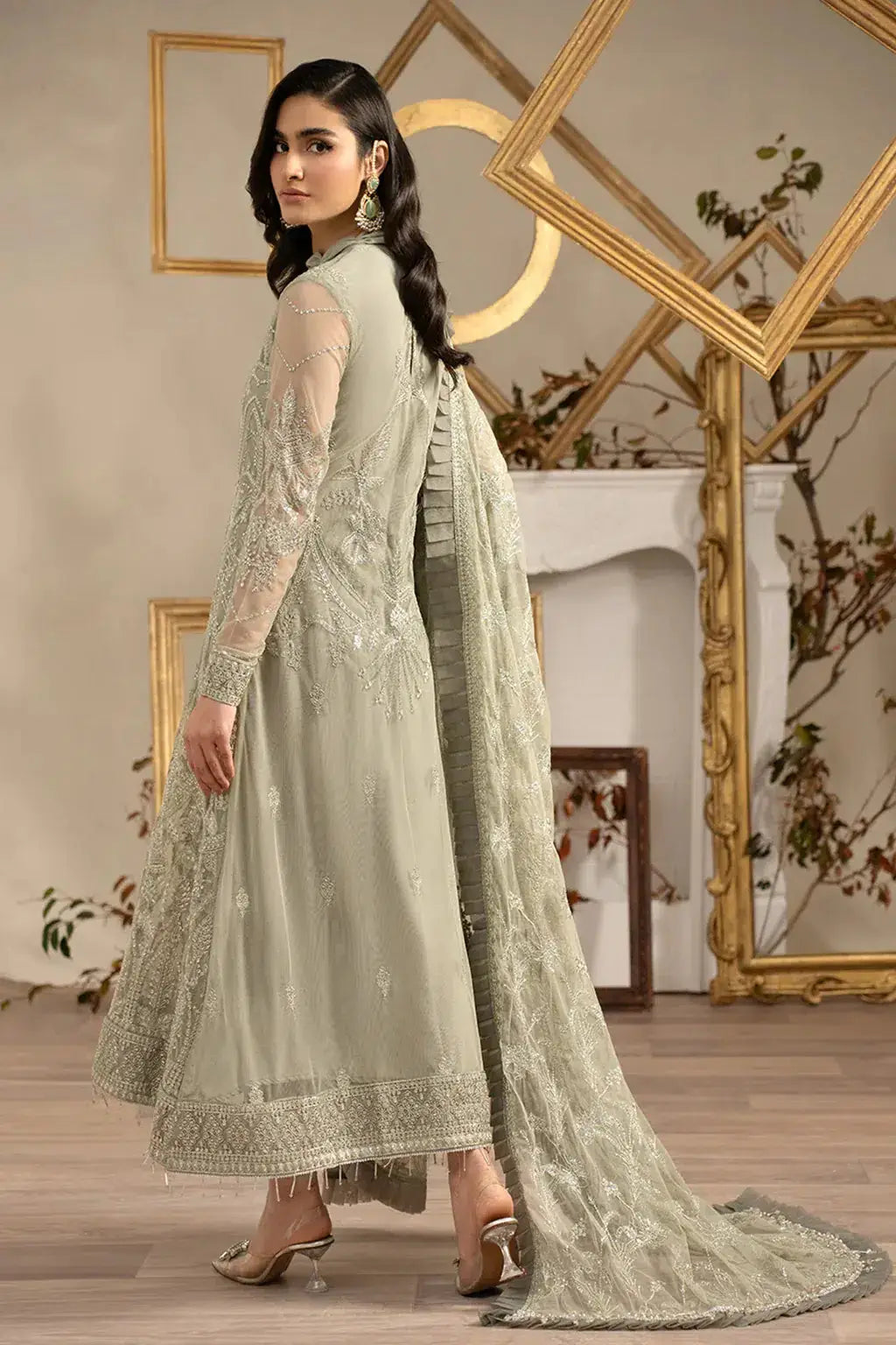 Zarif | Naqsh Festive Formals 23 | ZRN 05 PEARLY - Pakistani Designer Dress - by Zarif | Type: Formal - 100% Original at Saira Sultan