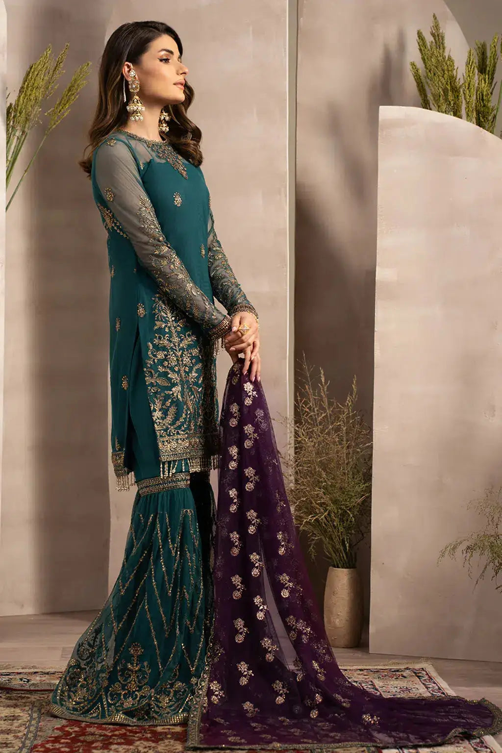 Zarif | Naqsh Festive Formals 23 | ZRN 06 ELISE - Pakistani Designer Dress - by Zarif | Type: Formal - 100% Original at Saira Sultan