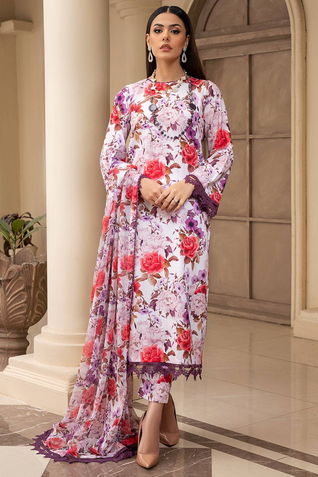 Zarif | Prints 24 | ZPR 03 CELINA - Pakistani Designer Dress - by Zarif | Type: Formal - 100% Original at Saira Sultan