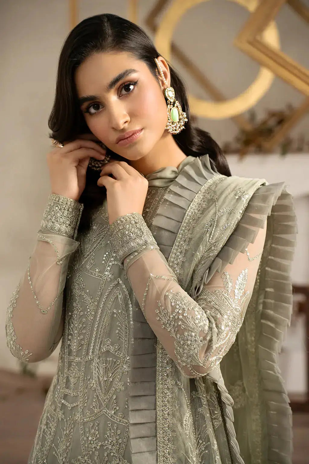 Zarif | Naqsh Festive Formals 23 | ZRN 05 PEARLY - Pakistani Designer Dress - by Zarif | Type: Formal - 100% Original at Saira Sultan