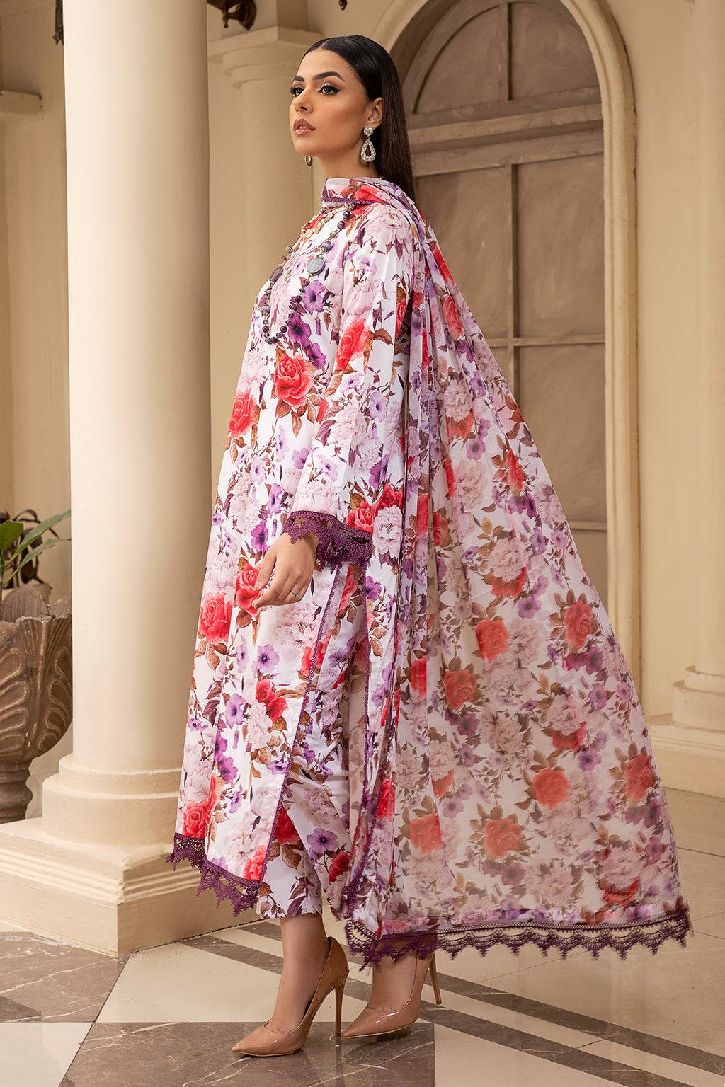 Zarif | Prints 24 | ZPR 03 CELINA - Pakistani Designer Dress - by Zarif | Type: Formal - 100% Original at Saira Sultan