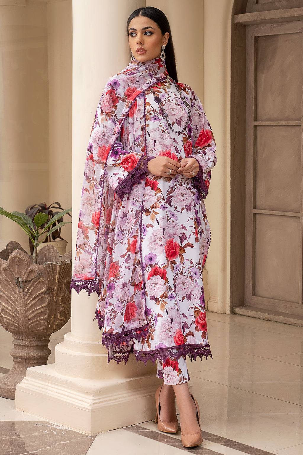 Zarif | Prints 24 | ZPR 03 CELINA - Pakistani Designer Dress - by Zarif | Type: Formal - 100% Original at Saira Sultan