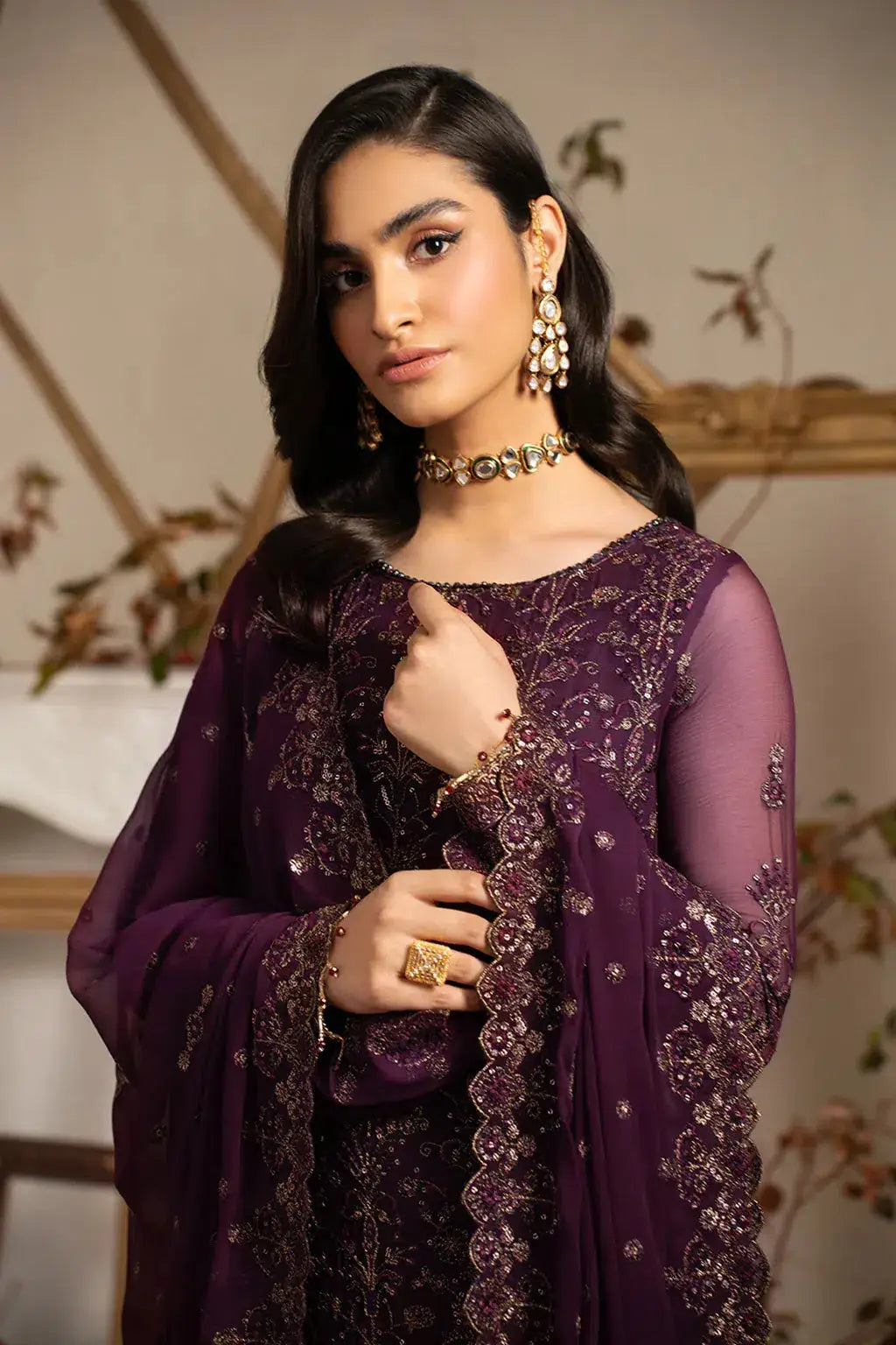 Zarif | Naqsh Festive Formals 23 | ZRN 04 NEEMAL - Pakistani Designer Dress - by Zarif | Type: Formal - 100% Original at Saira Sultan