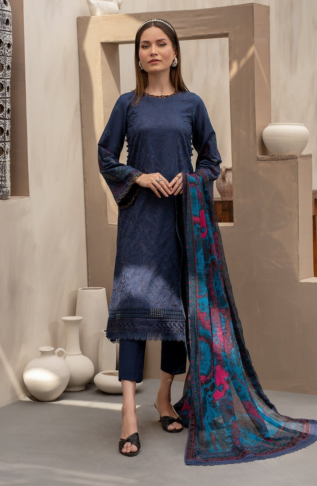 Zarif | Festive Lawn | ZFL 08 SEEMAL -  Zarif Luxury -  Saira Sultan