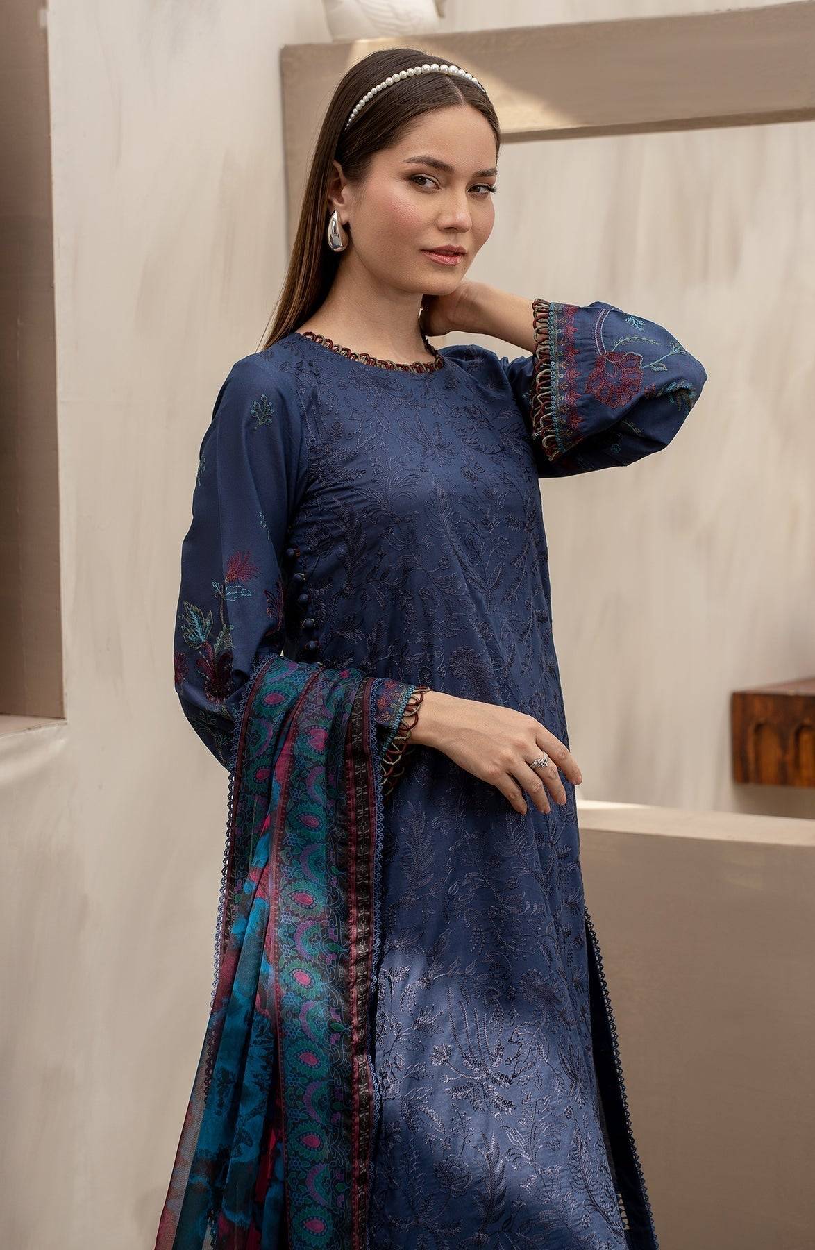Zarif | Festive Lawn | ZFL 08 SEEMAL - Pakistani Designer Dress - by Zarif | Type: Luxury - 100% Original at Saira Sultan