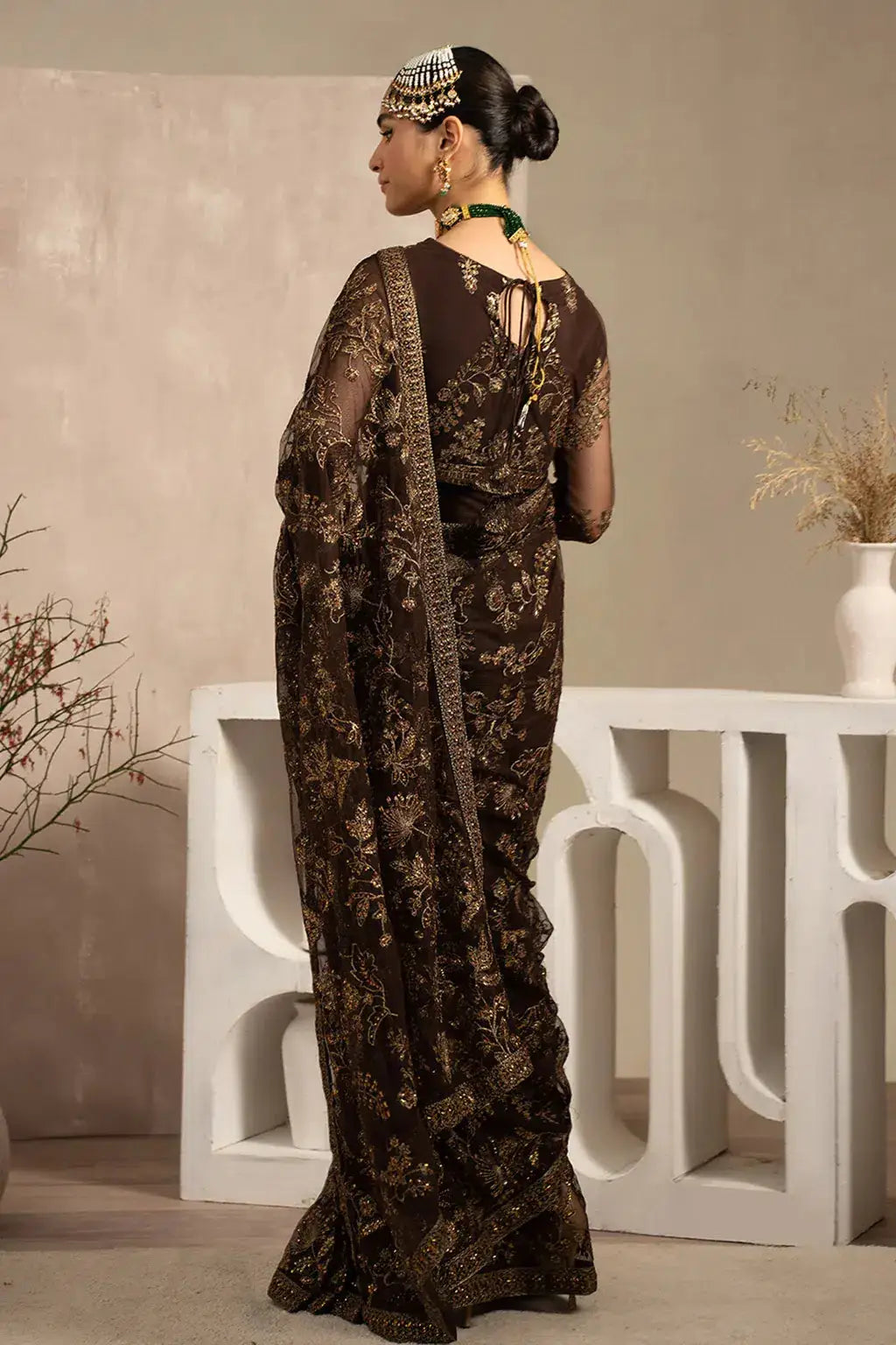 Zarif | Naqsh Festive Formals 23 | ZRN 01 SIYAH - Pakistani Designer Dress - by Zarif | Type: Formal - 100% Original at Saira Sultan