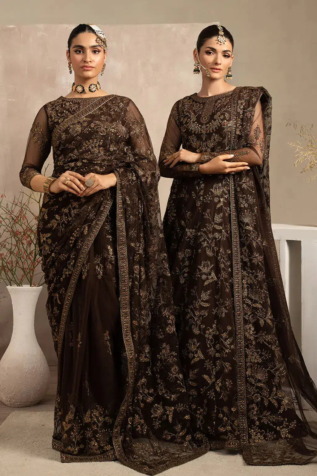 Zarif | Naqsh Festive Formals 23 | ZRN 01 SIYAH - Pakistani Designer Dress - by Zarif | Type: Formal - 100% Original at Saira Sultan