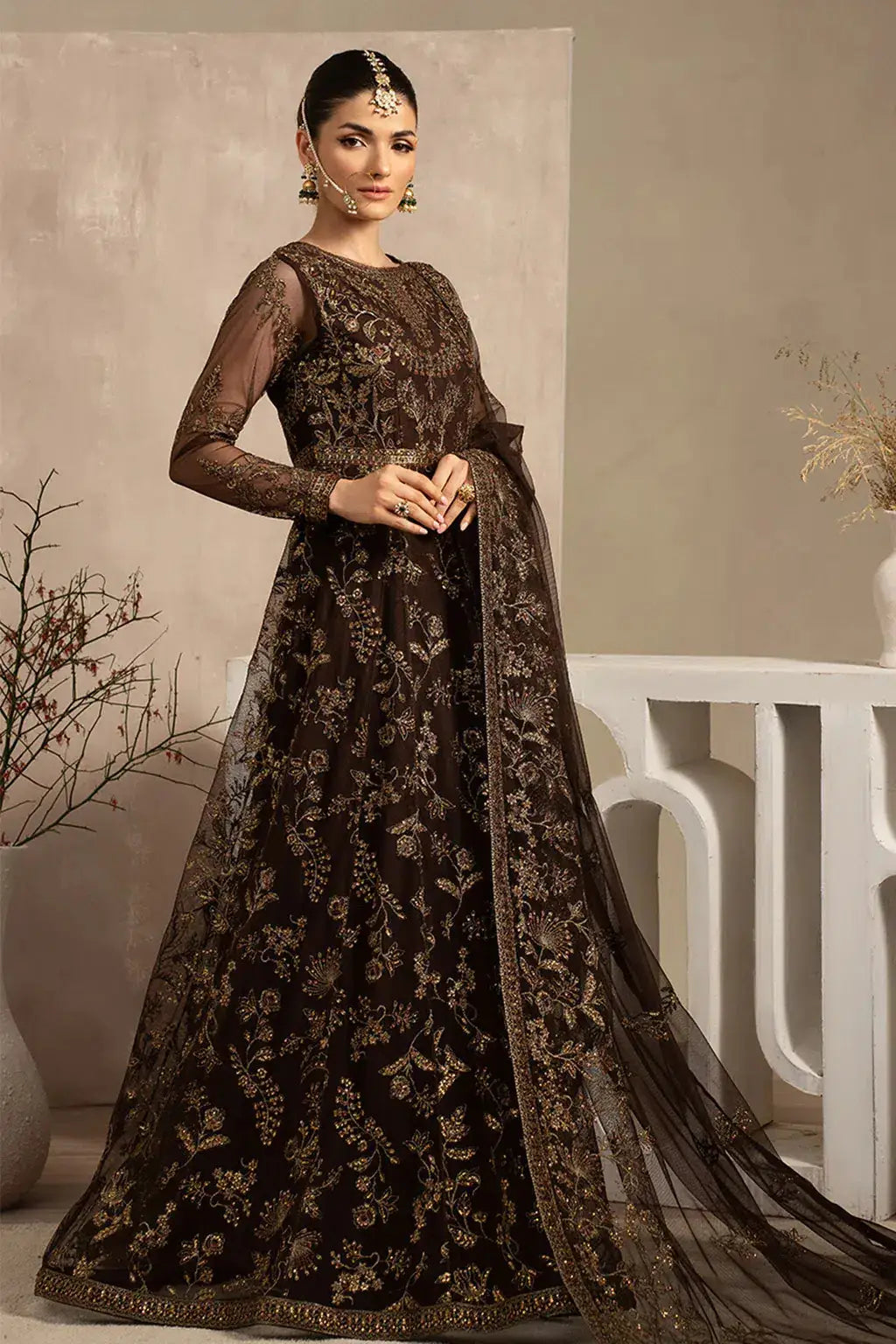 Zarif | Naqsh Festive Formals 23 | ZRN 01 SIYAH - Pakistani Designer Dress - by Zarif | Type: Formal - 100% Original at Saira Sultan