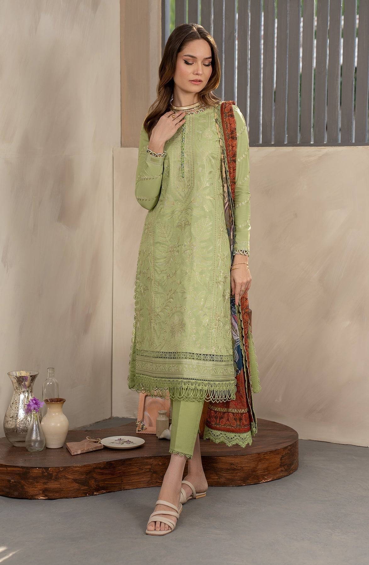 Zarif | Festive Lawn | ZFL 04 SENIHA - Pakistani Designer Dress - by Zarif | Type: Luxury - 100% Original at Saira Sultan