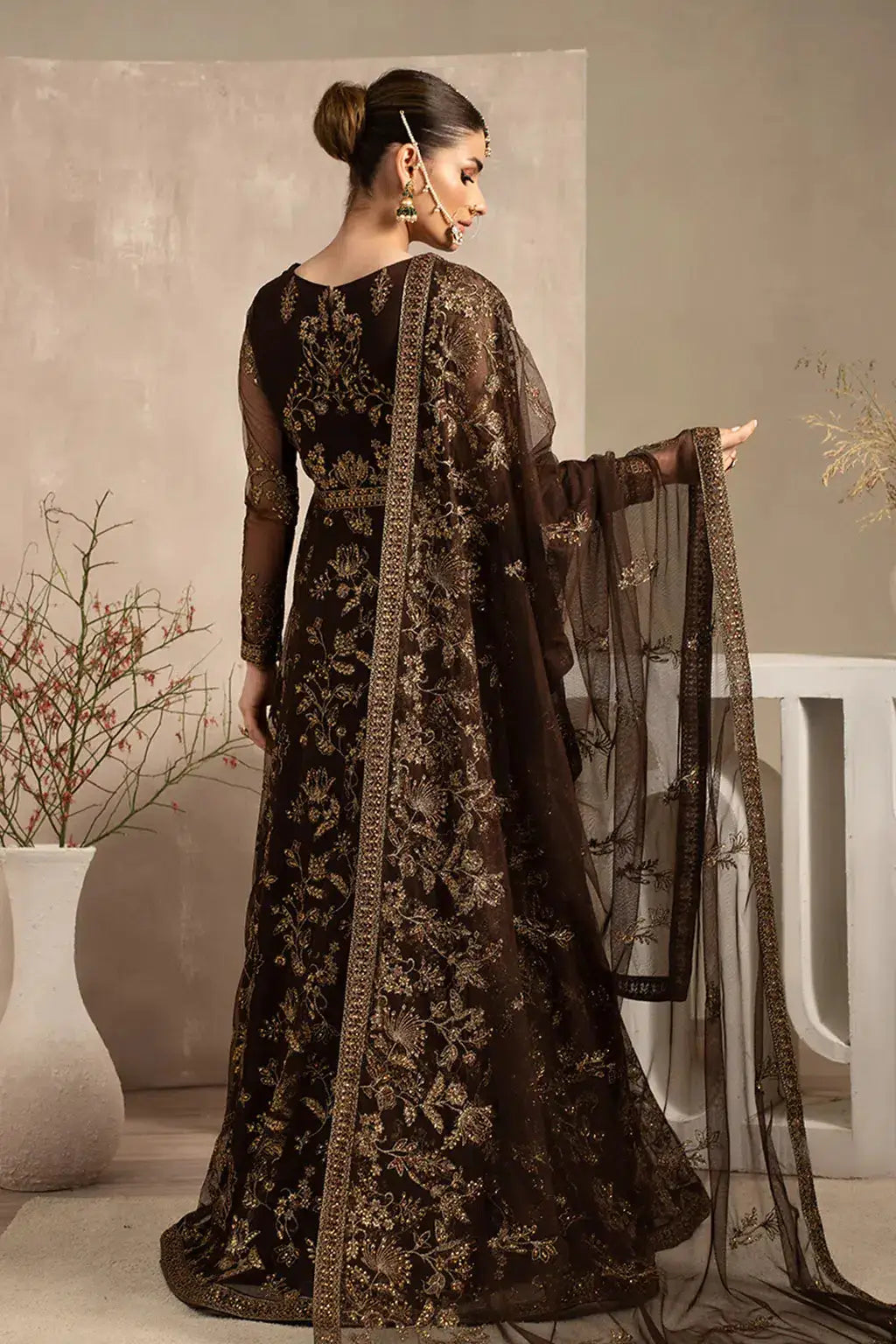 Zarif | Naqsh Festive Formals 23 | ZRN 01 SIYAH - Pakistani Designer Dress - by Zarif | Type: Formal - 100% Original at Saira Sultan