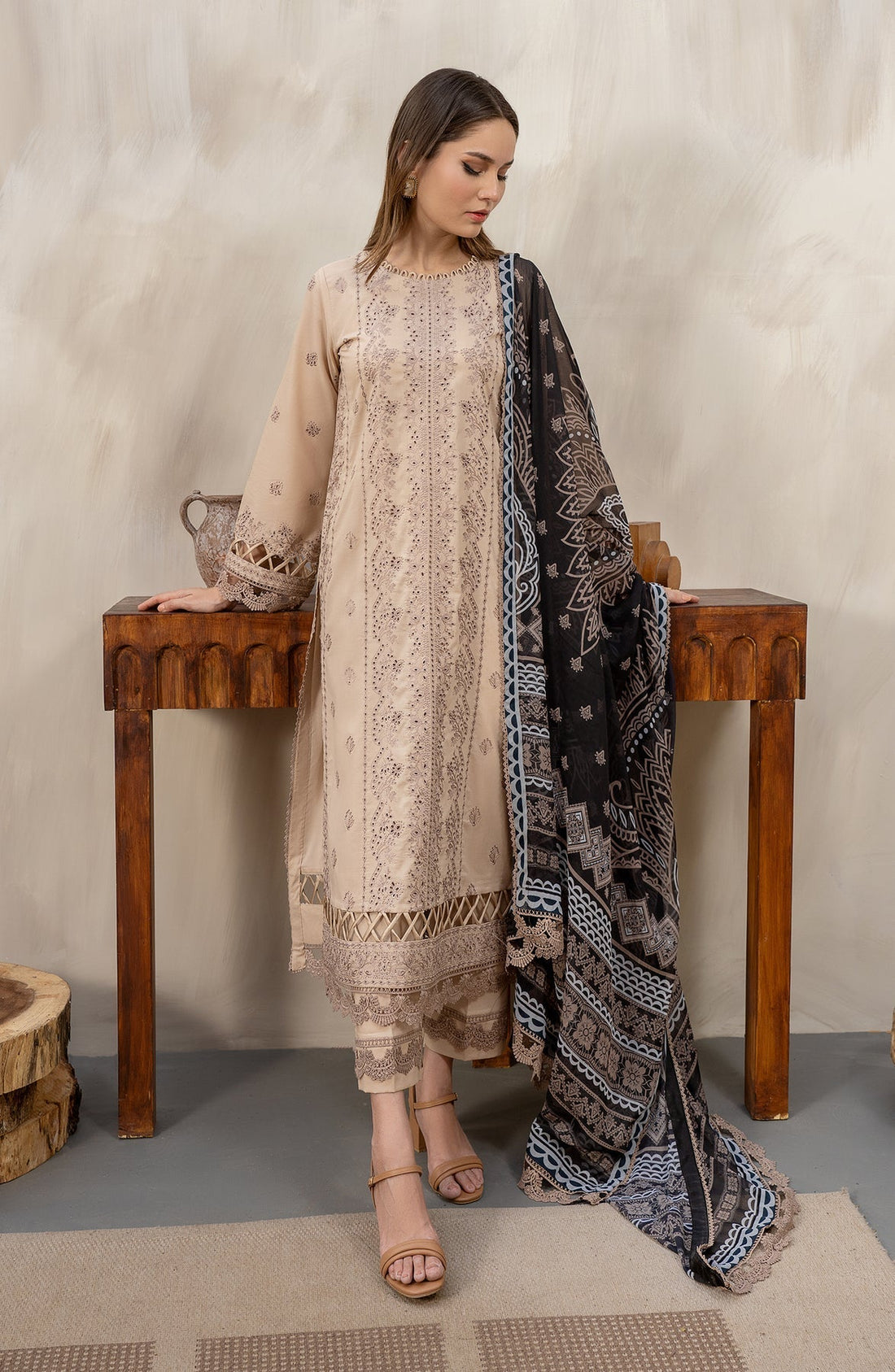 Zarif | Festive Lawn | ZFL 07 CHAMILA -  Zarif Luxury -  Saira Sultan