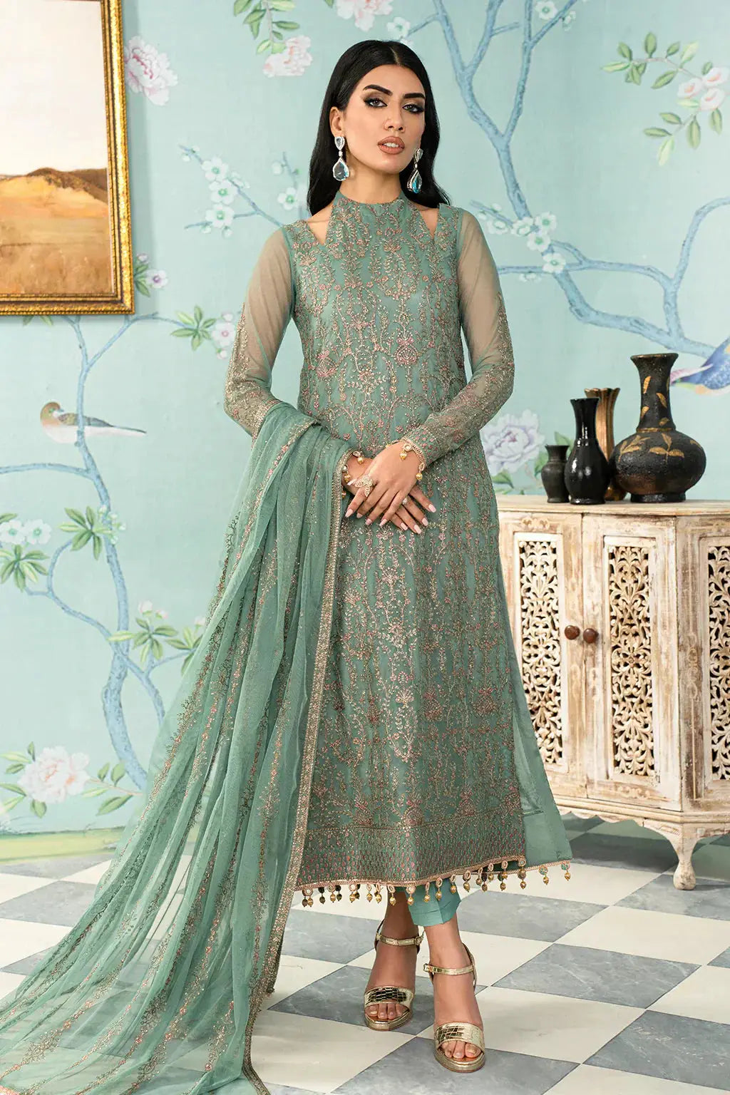 Zarif | Afsanah Formal Edit 24 | ZAF 11 ABSHAAR - Pakistani Designer Dress - by Zarif | Type: Formal - 100% Original at Saira Sultan